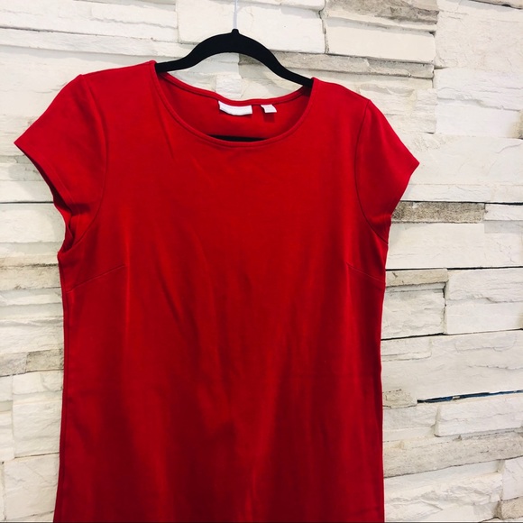 NEW YORK & COMPANY/ RED CASUAL DRESS - Picture 2 of 6